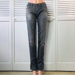 KSUBI Roadie Gray Super Skinny Zip Jeans Size 29